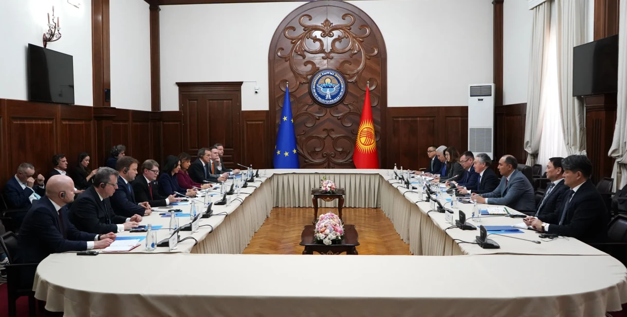 Жээнбек Кулубаев Европалык парламенттын делегациясы менен жолугушуу өткөрдү