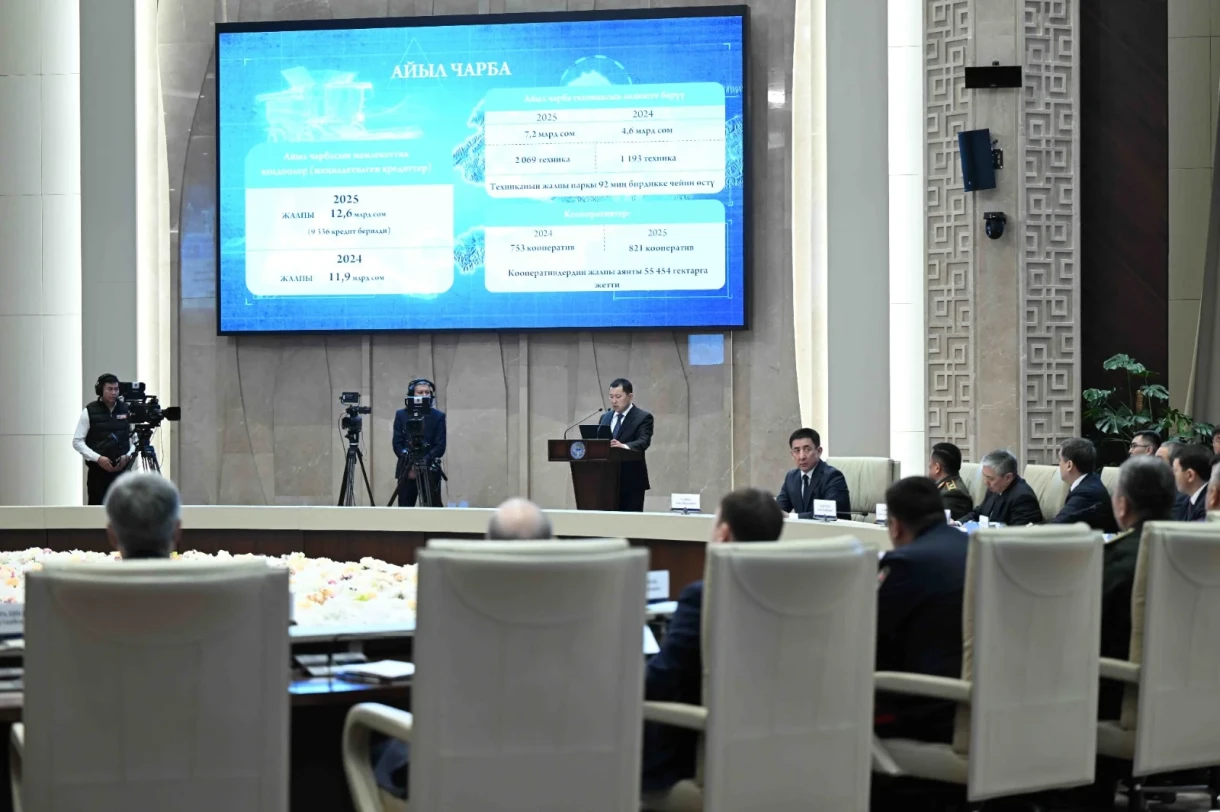 Объем валовой продукции сельского хозяйства за 2025 год составил почти 460 млрд сомов