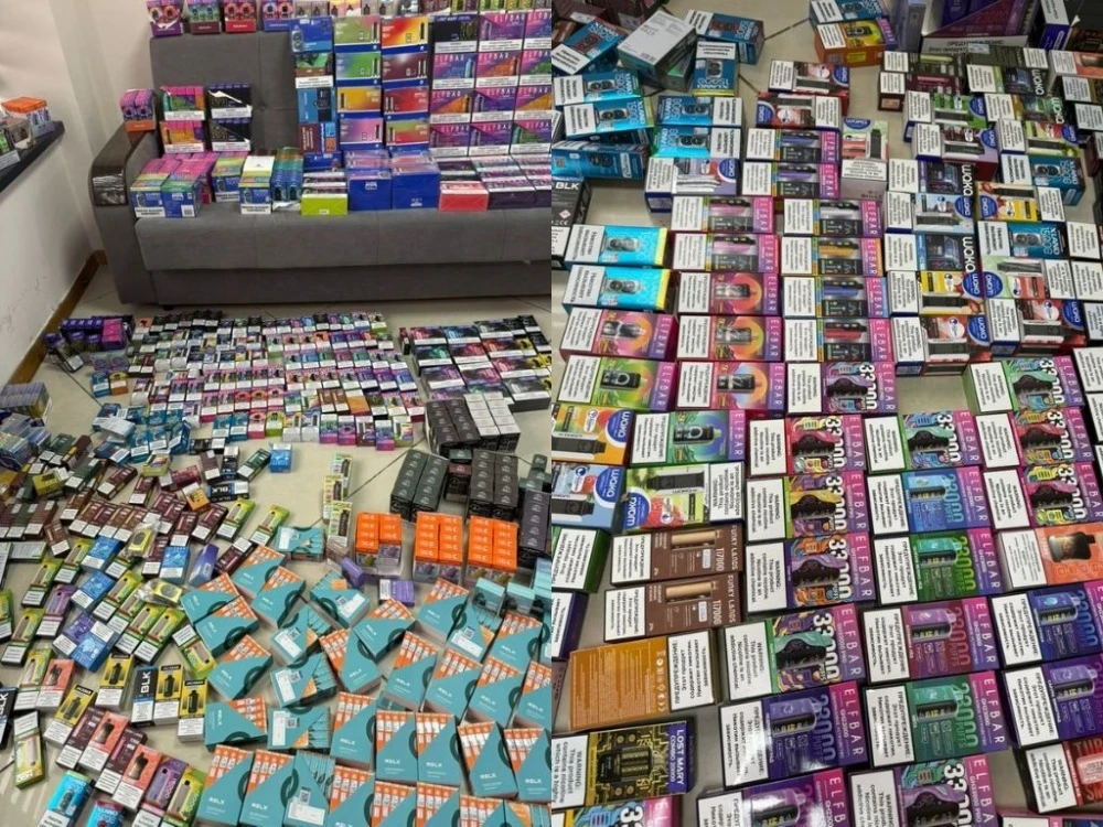 Tax officials identified a point of sale for banned electronic cigarettes