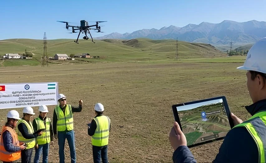Drones are Now Being Used in the Construction of Electric Lines in Kyrgyzstan