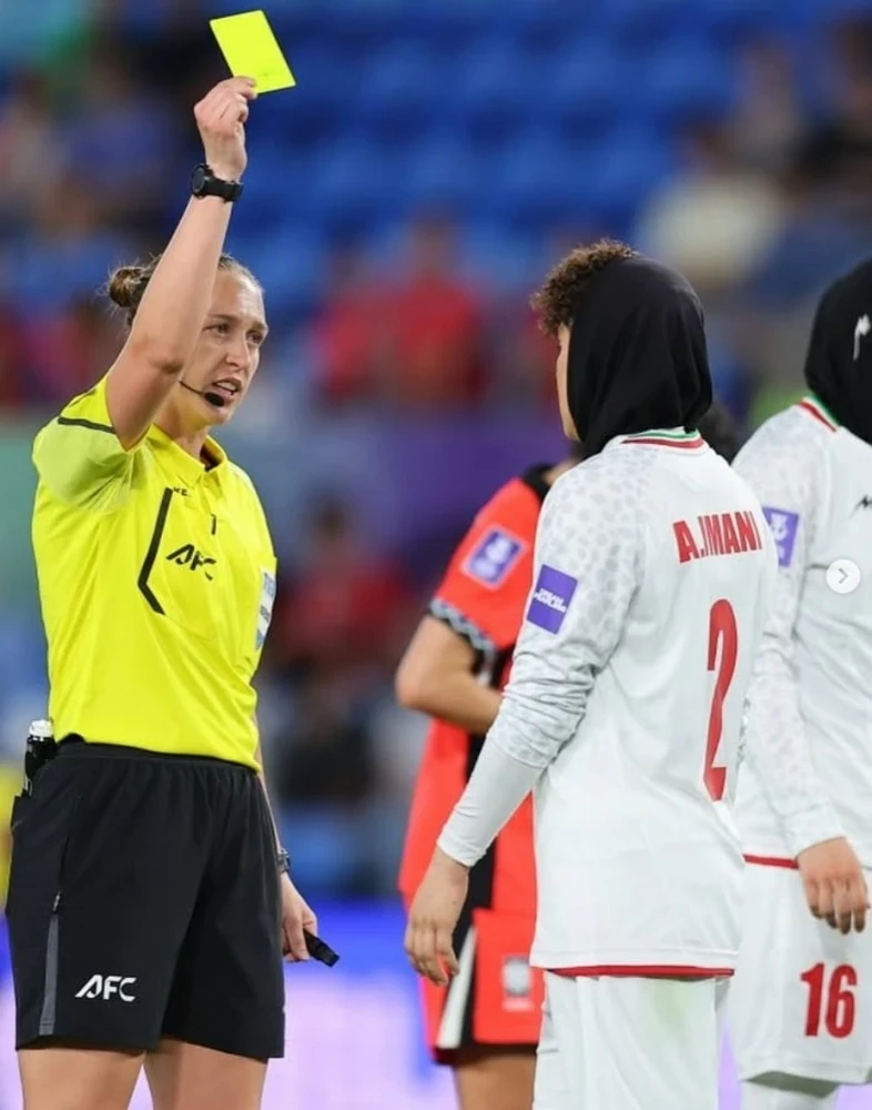 Veronika Bernatskaya officiated the Women's Asian Cup football match