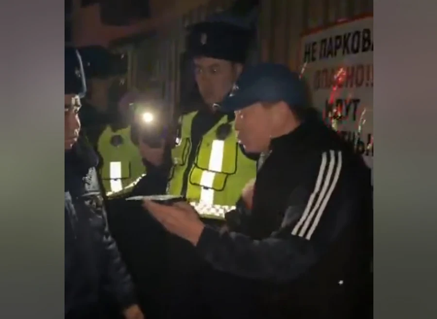 In Bishkek, a drunk driver was detained after introducing himself as a "journalist"