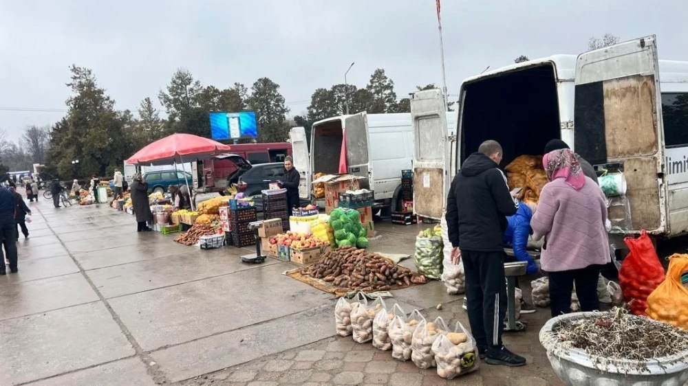 Базардан төмөн баалар Токтогул районундагы ярмаркага сатып алуучуларды тартты