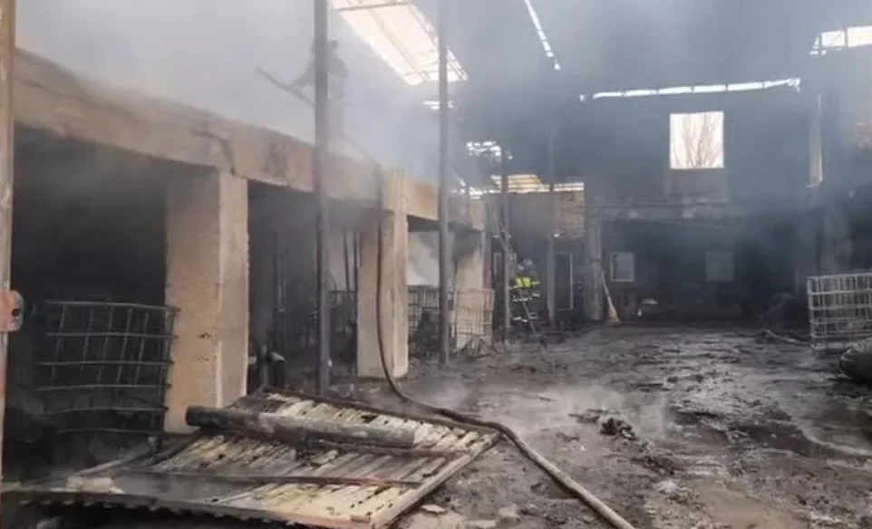 A House Burned Down in Bishkek