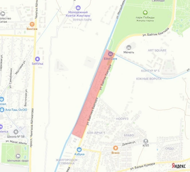 On March 11, one of the residential areas of Bishkek will be without drinking water for the entire day (map)