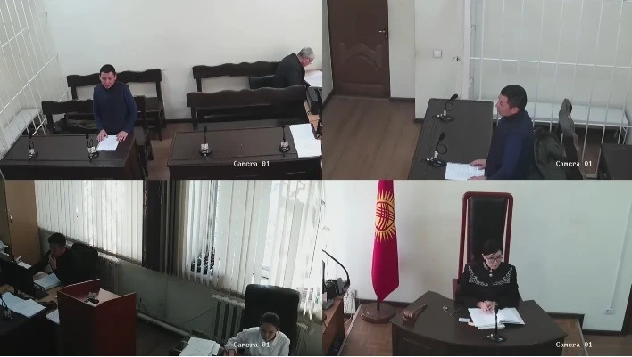 Бишкектин Ленин райондук сотунда биринчи онлайн-трансляция өткөрүлдү