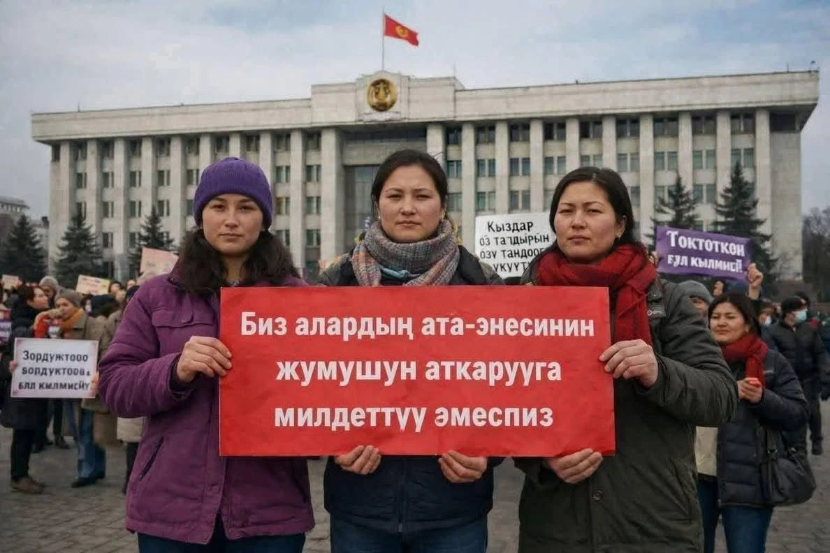 The organizers of the March 8 event in Bishkek reported the spread of AI fake on TV