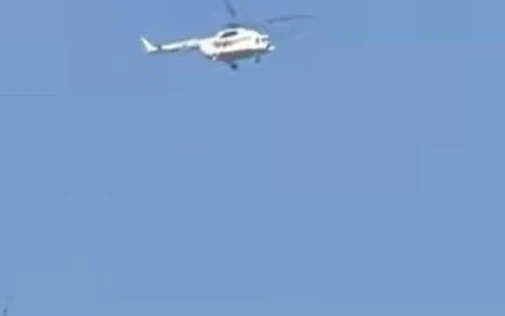 The Ministry of Emergency Situations denied involvement with the helicopter that flew low over Kara-Balta.