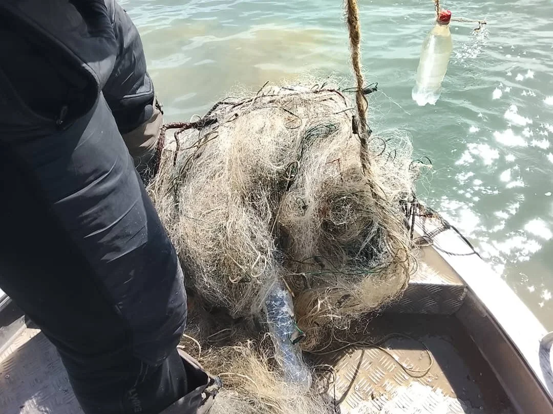 During a raid at Issyk-Kul, 400 meters of fishing nets were seized
