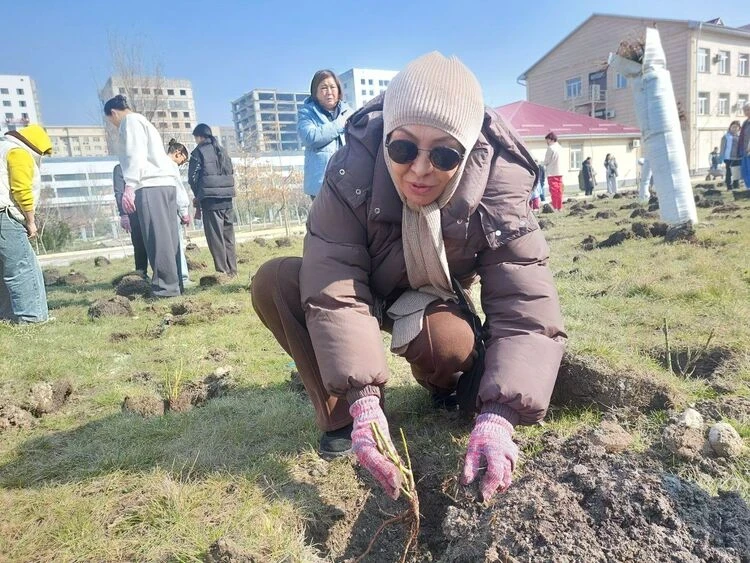 Бишкекте балдардын онкологиясынын жанына болжол менен миң роза отургузушту