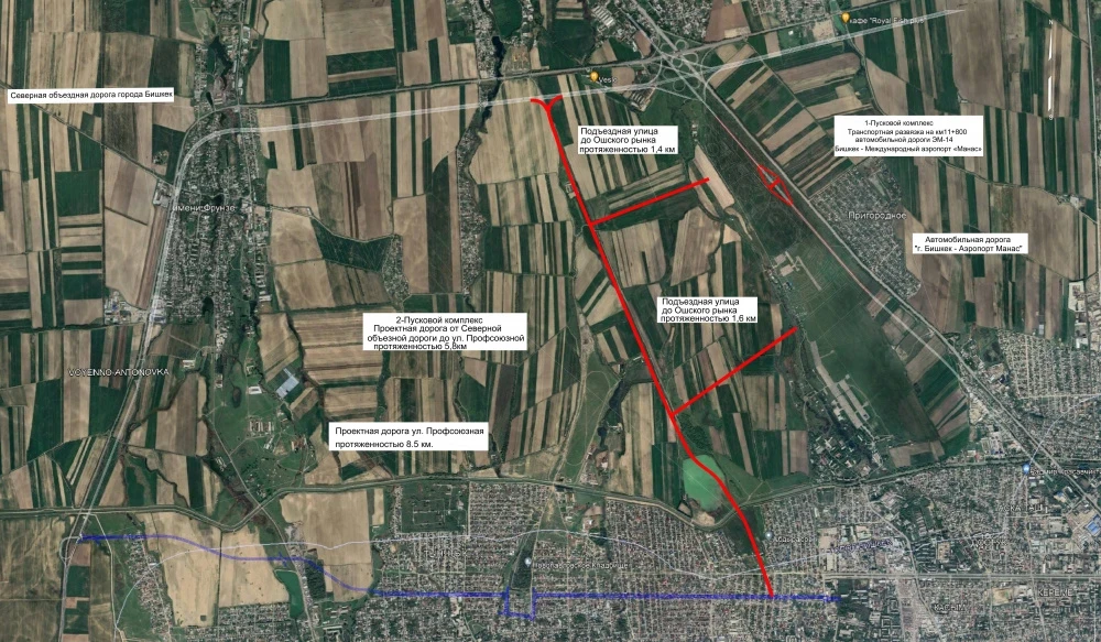 Бишкекте Профсоюз көчөсүндө иштер башталды. Алар зиратты камтыйбы (карта)