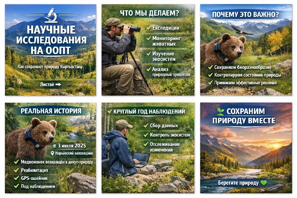 Экосистемаларды сактоо үчүн илимий-изилдөө иштерин күчөтүү Кыргызстанда