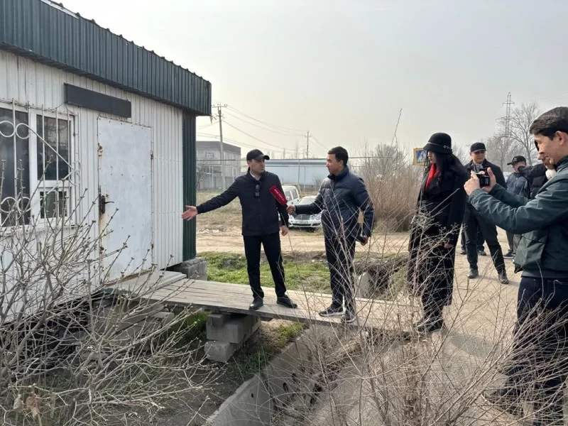 Two Squares, Waste Sorting Points. Auezov Street in Bishkek is Being Improved