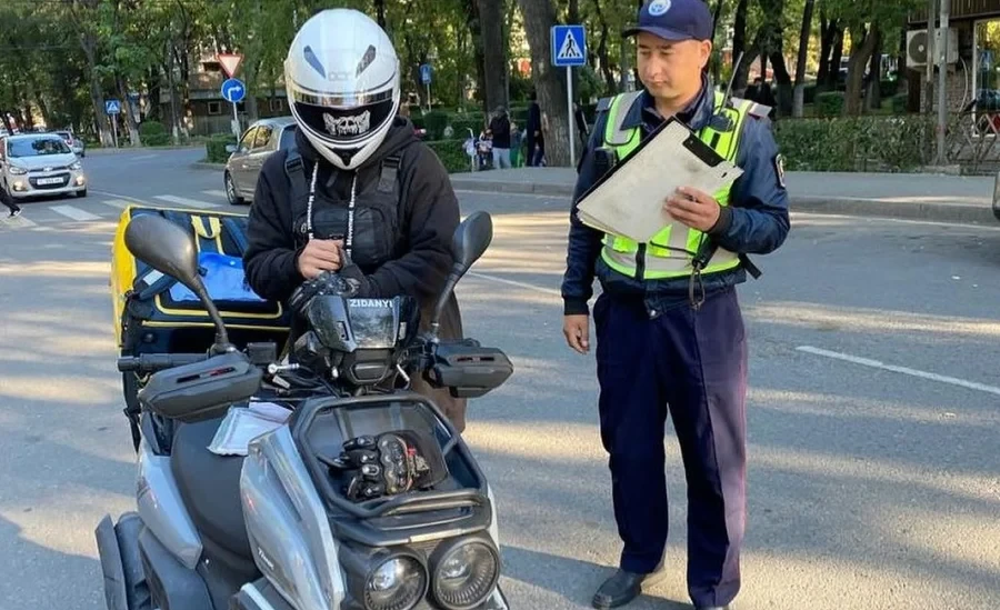 Large-scale raids to check motorcycles, scooters, and mopeds have begun in Bishkek
