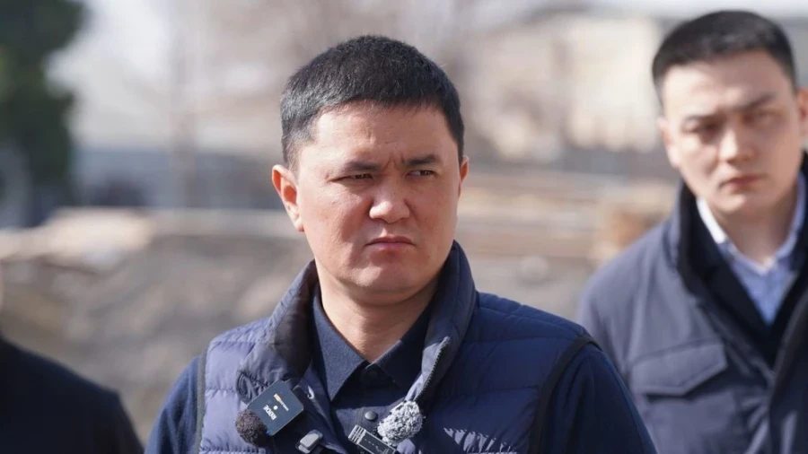 Орунтаев Манас шаарында ири курулушту токтотту