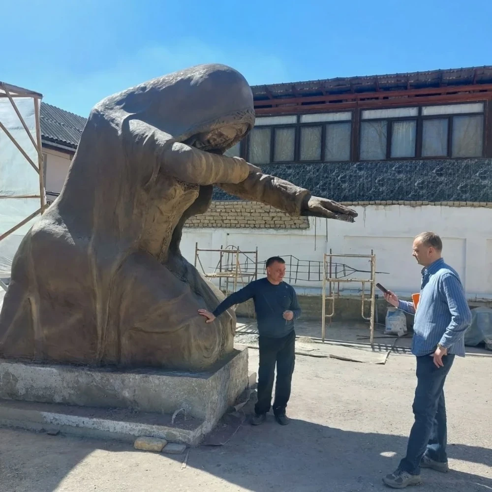 В городе Манас заложили "Аллею Славы" к годовщине Победы