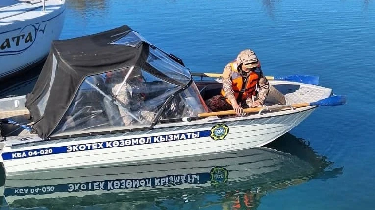 С начала года со дна Иссык-Куля изъято более 6 тысяч метров рыболовных сетей