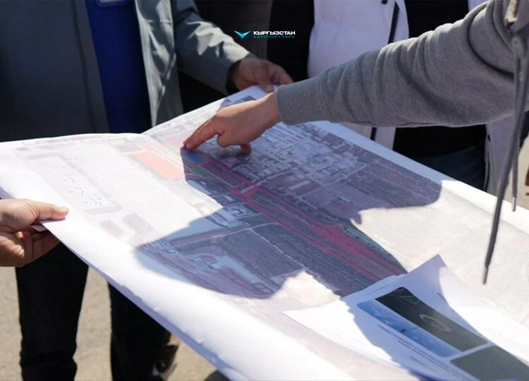 A new access road will be built to Manas International Airport