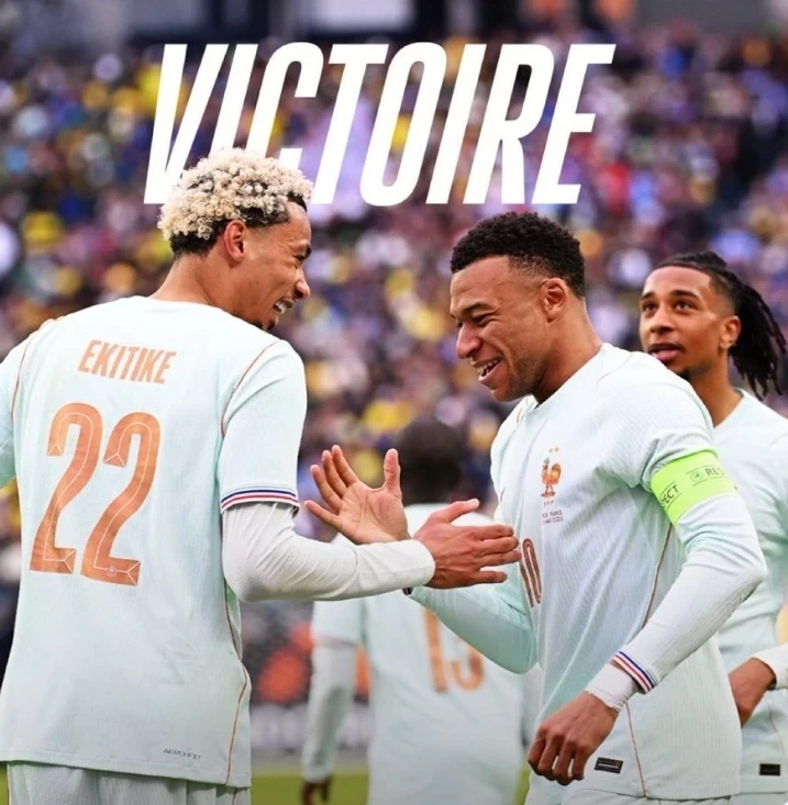 France defeated Brazil in a friendly match on the road to the World Cup