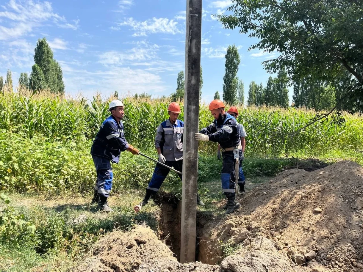 В Таласской области установят 1158 железобетонных опор