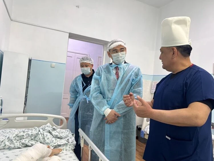 The Minister of Health of the Kyrgyz Republic familiarized himself with the condition of the child bitten by dogs.