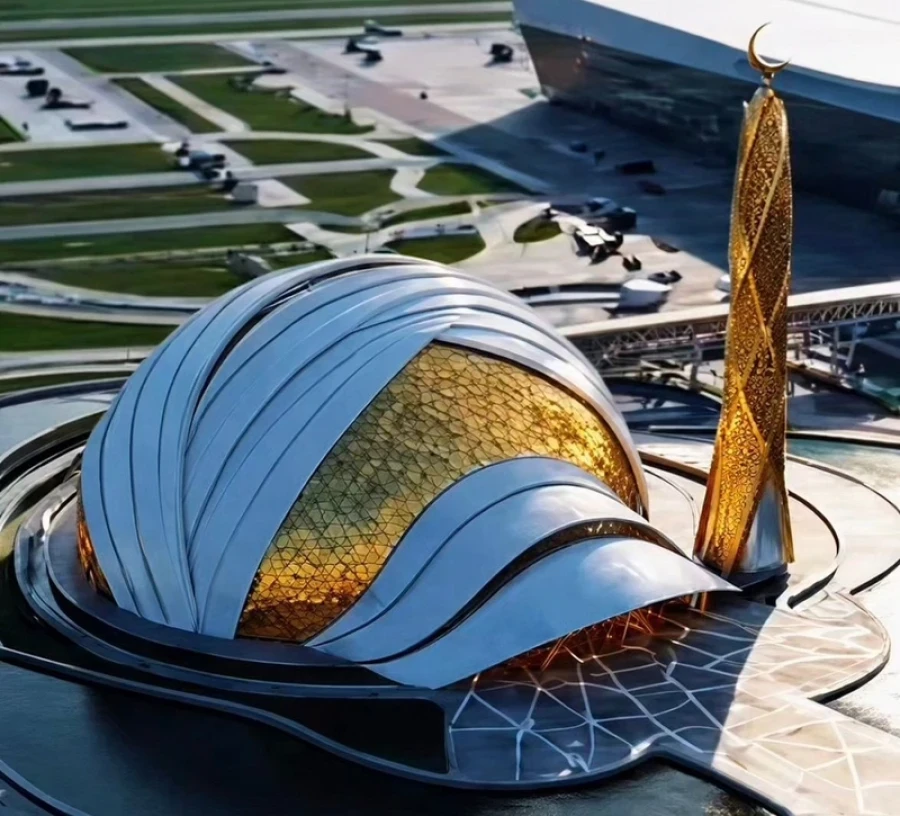 At "Manas" Airport, a mosque in neo-futuristic style will be built