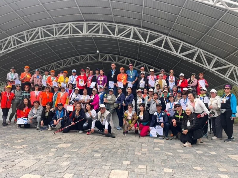 В Бишкеке прошел чемпионат по северной ходьбе