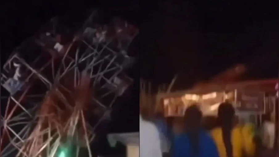 18-метровое колесо обозрения рухнуло на ярмарке в Индии, пострадали более 30 человек