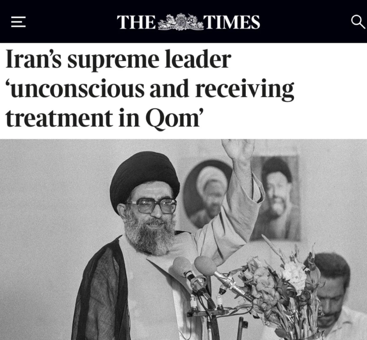 Attack on Iran. Mojtaba Khamenei seriously injured and may be unconscious - media
