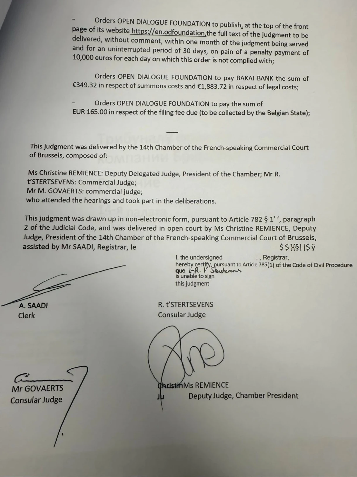 Brussels Court Acquits Bank from Kyrgyzstan: Charges of Sanction Evasion Collapse