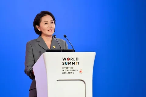 In Samarkand, Aigul Japarova participated in a summit dedicated to investments in children's well-being